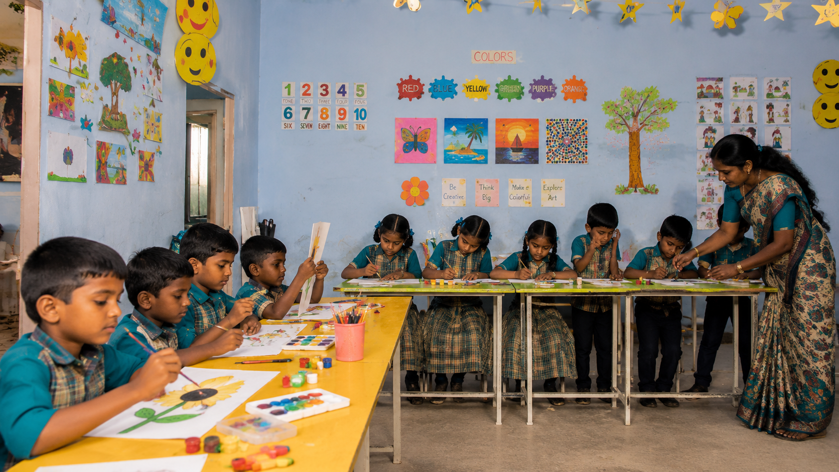 Creative arts programme at Salaamath School Labbaikudikadu
