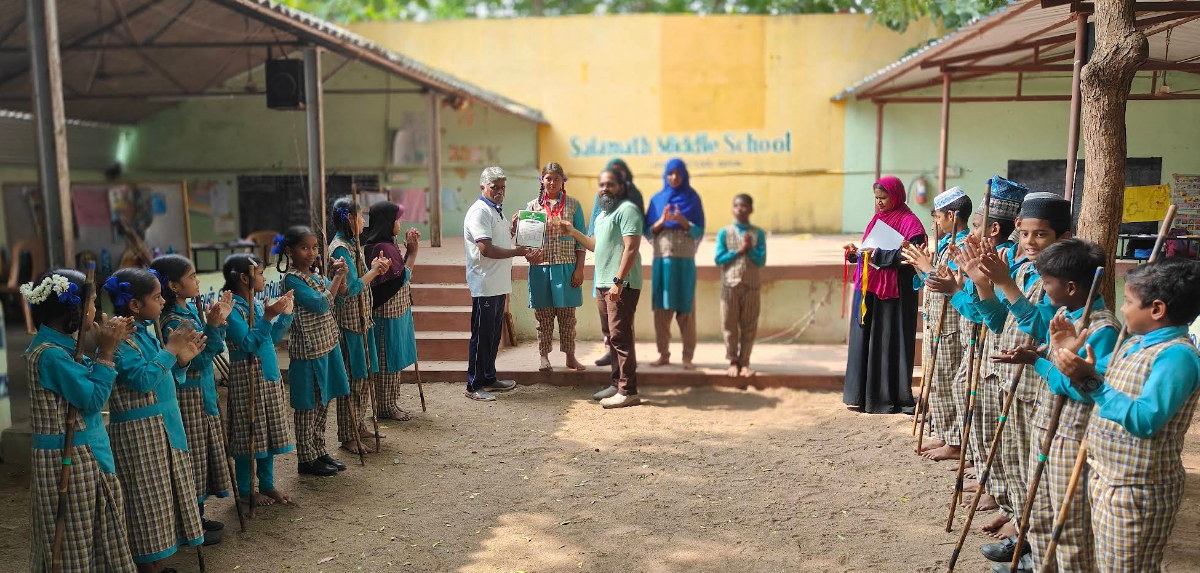 Sports and fitness activities for students at Salaamath School Labbaikudikadu